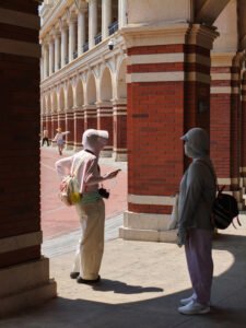 People in the square
