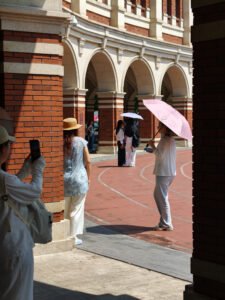 People in the square